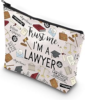 WCGXKO Lawyer Gift Attorney Gift Trust Me I'm a Lawyer Zipper Pouch Makeup Bag (A Lawyer CA)