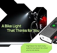 Vista 8 de Luces inteligentes para bicicleta delanteras y traseras, kit R15, recargable por USB C con detección automática de frenos, 500 lúmenes impermeable