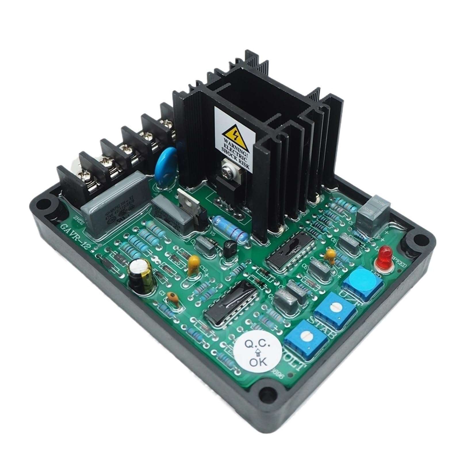 GAVR-12A AVR Brushless Generator Automatic Voltage Regulator Stabilizer Control Module 12A 8A 1Pcs(GAVR-12A)
