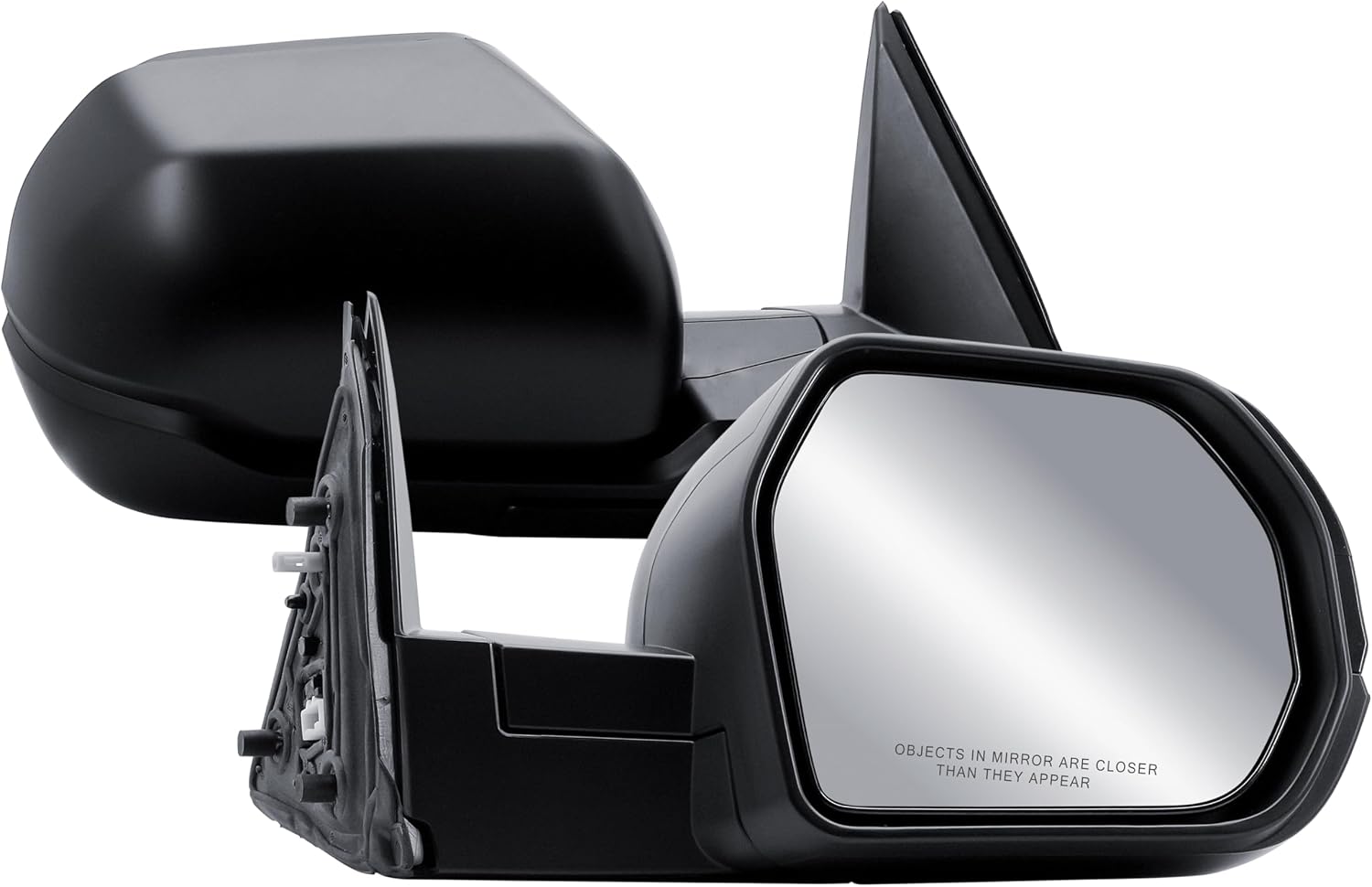Passenger Right Side Door Mirror Power Heated Textured Black Cover Manual Folding for Toyota Tundra Sequoia 2022-2025 image 3