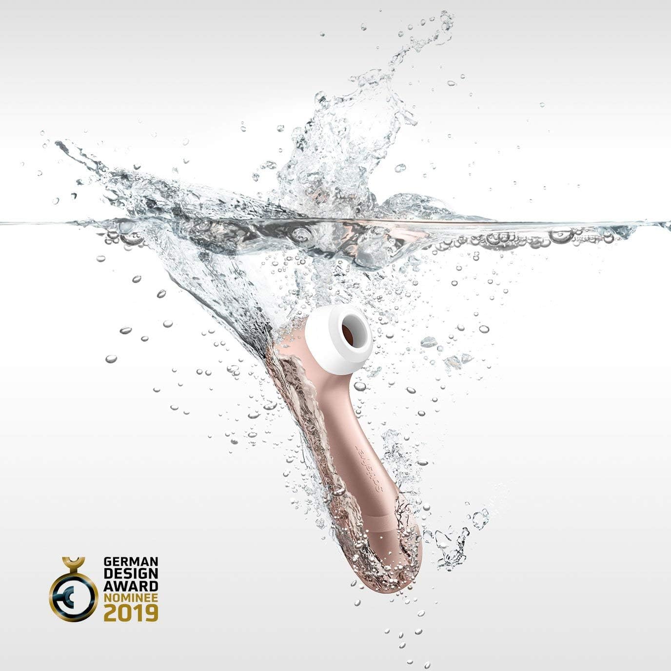 Satisfyer Pro 2 Air-Pulse Clitoris Stimulator - Non-Contact Clitoral Sucking Pressure-Wave Technology, Waterproof, Rechargeable (Rose Gold) : Health & Household
