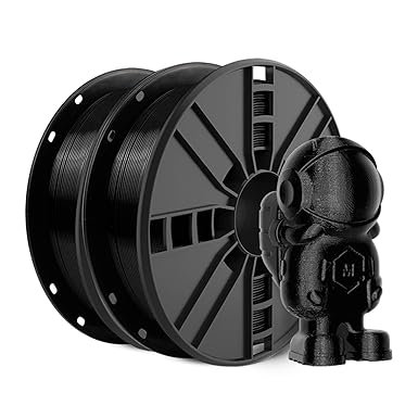 review Black ABS Filament 1.75mm, NovaMaker Less Odor ABS 3D Printer Filament Bundle, Dimensional Accuracy +/- 0.03 mm, 1kg Spool(2.2lbs),Fit Most FDM Printer (Black, 2-Pack)