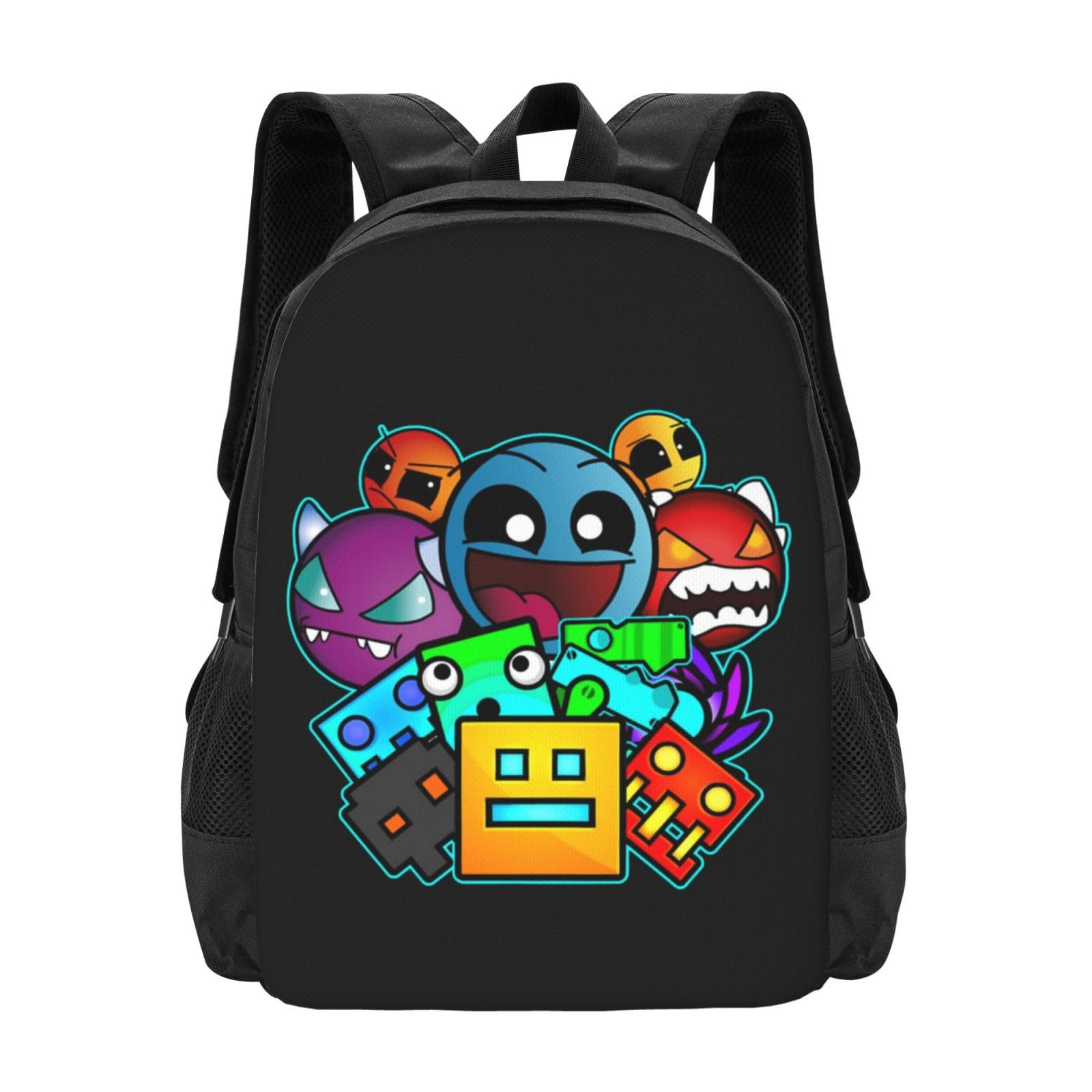 ABDIQJBS Geometry Gaming Dash Backpacks for Men Women Book Bag Travel Hiking Camping Work Lightweight Casual Daypack Bookbag 16.5 Inch