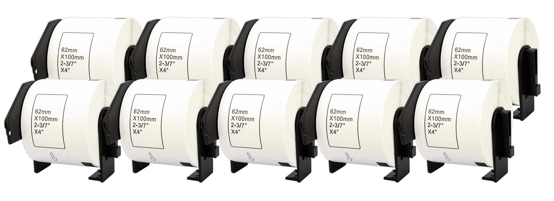 Printing Saver Compatible DK-11202 Labels (300 per Roll), 62 x 100mm, for Brother QL Series