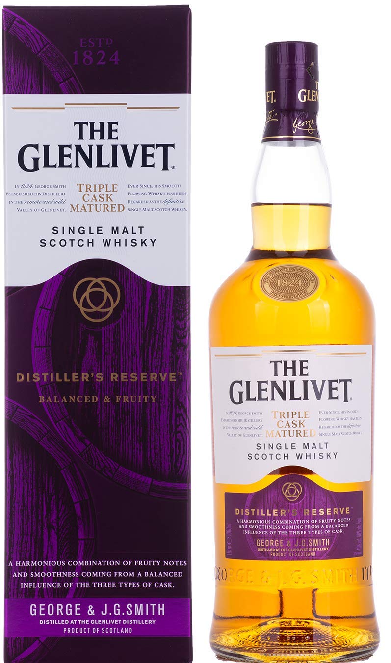 The Glenlivet DISTILLER'S RESERVE Triple Cask Matured Single Malt Scotch Whisky (1 x 1 l)