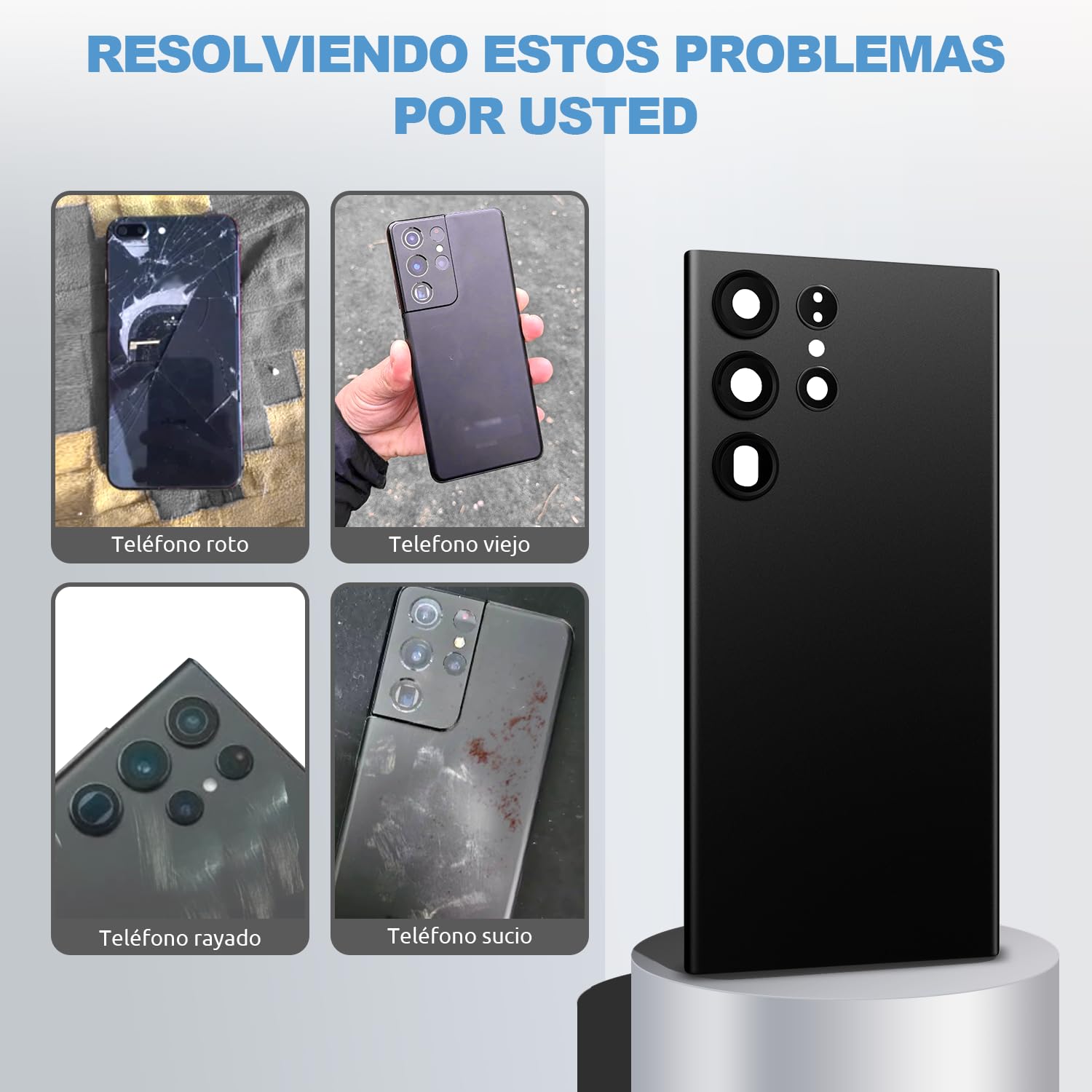 Tapa Trasera para Samsung Galaxy S23 Ultra S918, Rosa