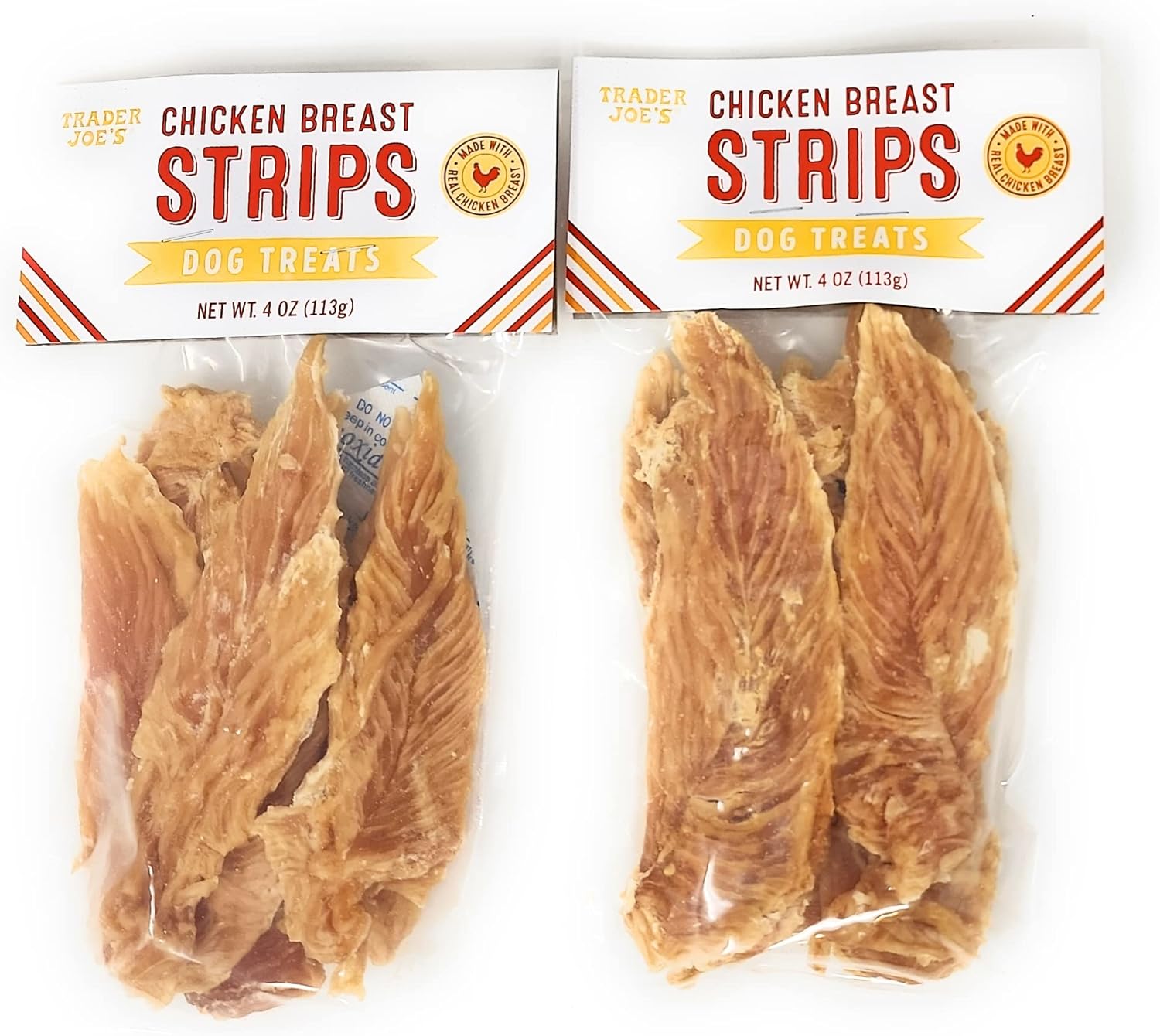Trader Joe's Chicken Breast Strips Dog Treats Made with