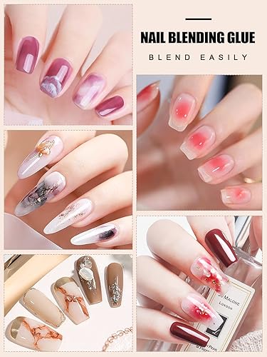 Miniatura 4 de Kalolary Blooming - Esmalte de uñas de gel, esmalte de uñas transparente UV LED para efecto de propagación, grafiti, mármol, flores, acuarela,