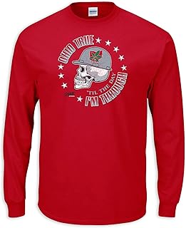 Ohio True Skull T-Shirt for Ohio State College Fans (SM-5XL)