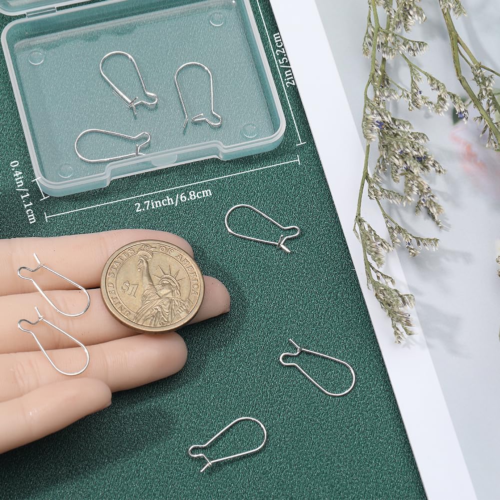 Beebeecraft - 10 Ganci A Rene Per Orecchini In Argento 925 Placcato Oro 18K - Fai Da Te Gioielli