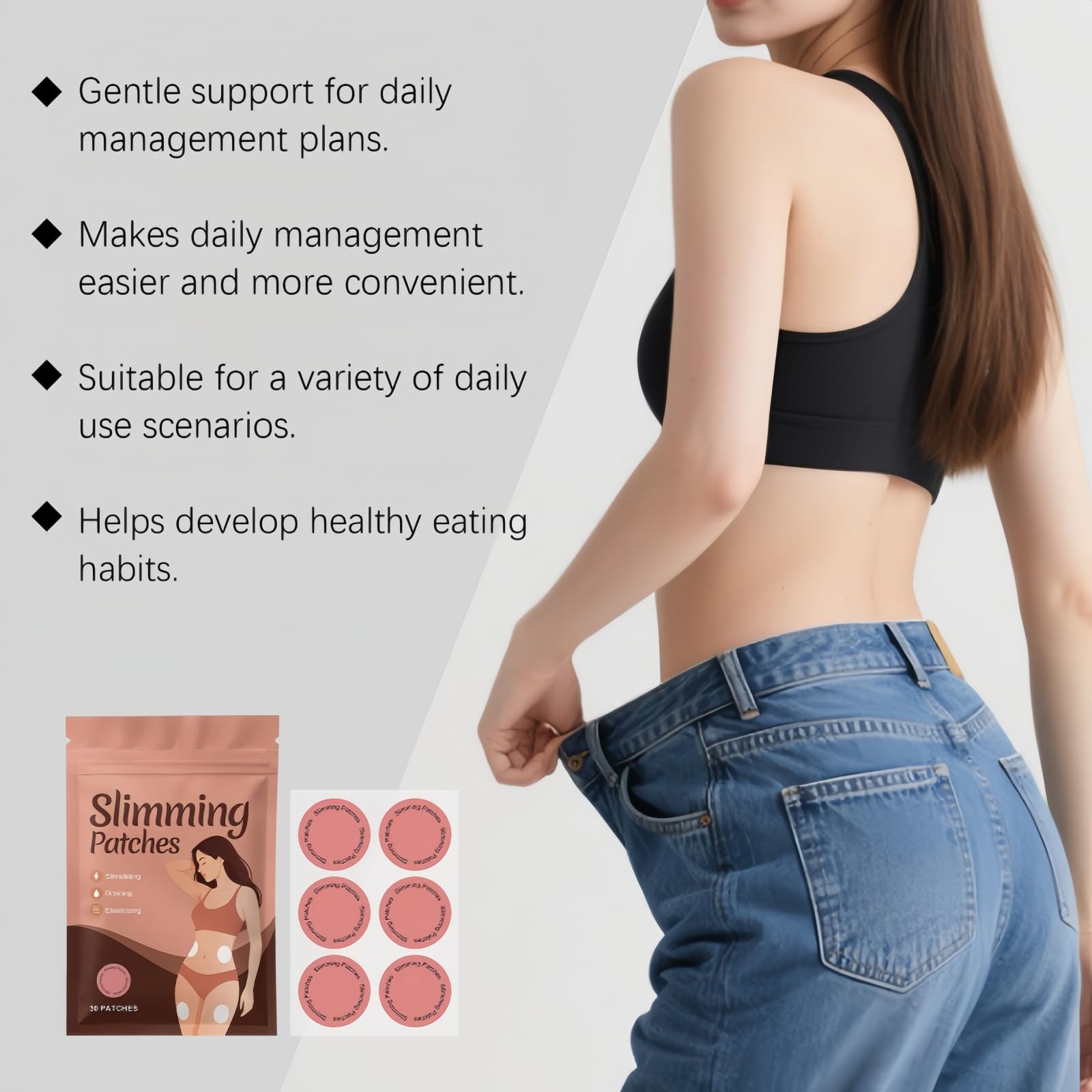 Plastry odchudzające, slim patch Naturalne plastry przezskórne na odchudzanie, pach na odchudzanie Formuła roślinna, płaski brzuch Plastry wyszczuplające do codziennego użytku dla mężczyzn i kobiet