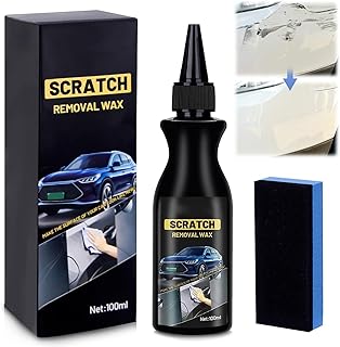 Kratzer Entferner Auto, 100ML Autopolitur Kratzer Entfernen, Car Scratch Remover Mit Schwamm, Auto Kratzer Entferner, Entfernt Kratzer Effektiv und Schnell für Autos Verschiedene Oberflächen