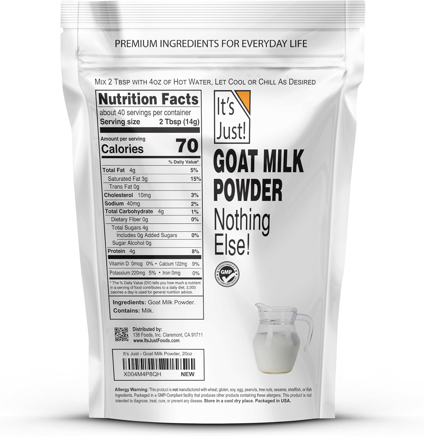 Best Goat Milk Powder - It's Just! - Grass-Fed Australian Source Review