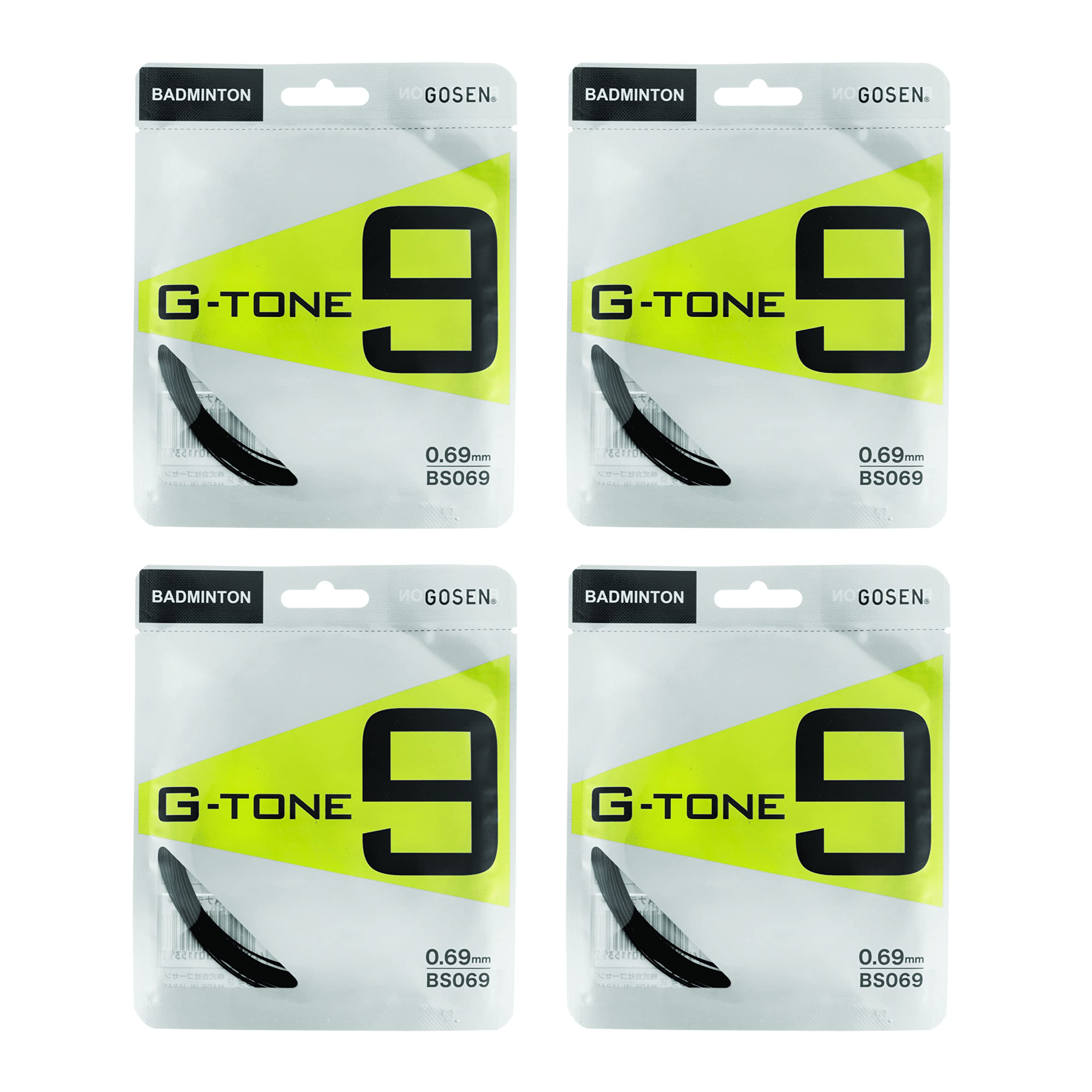 Gosen G-Tone 9 Badminton String Black 0.69mm (Pack of 4) - Made in Japan (B07FKLZ1XW) Amazon Price History, Amazon Price Tracker