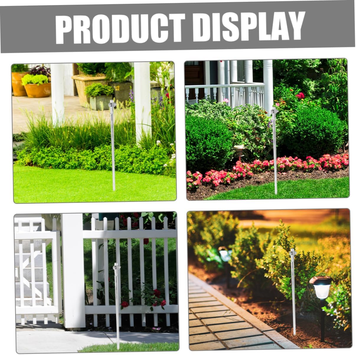 2pcs Outdoor Post Iron Grounding Rod Ground Post Pin for Electric Fence