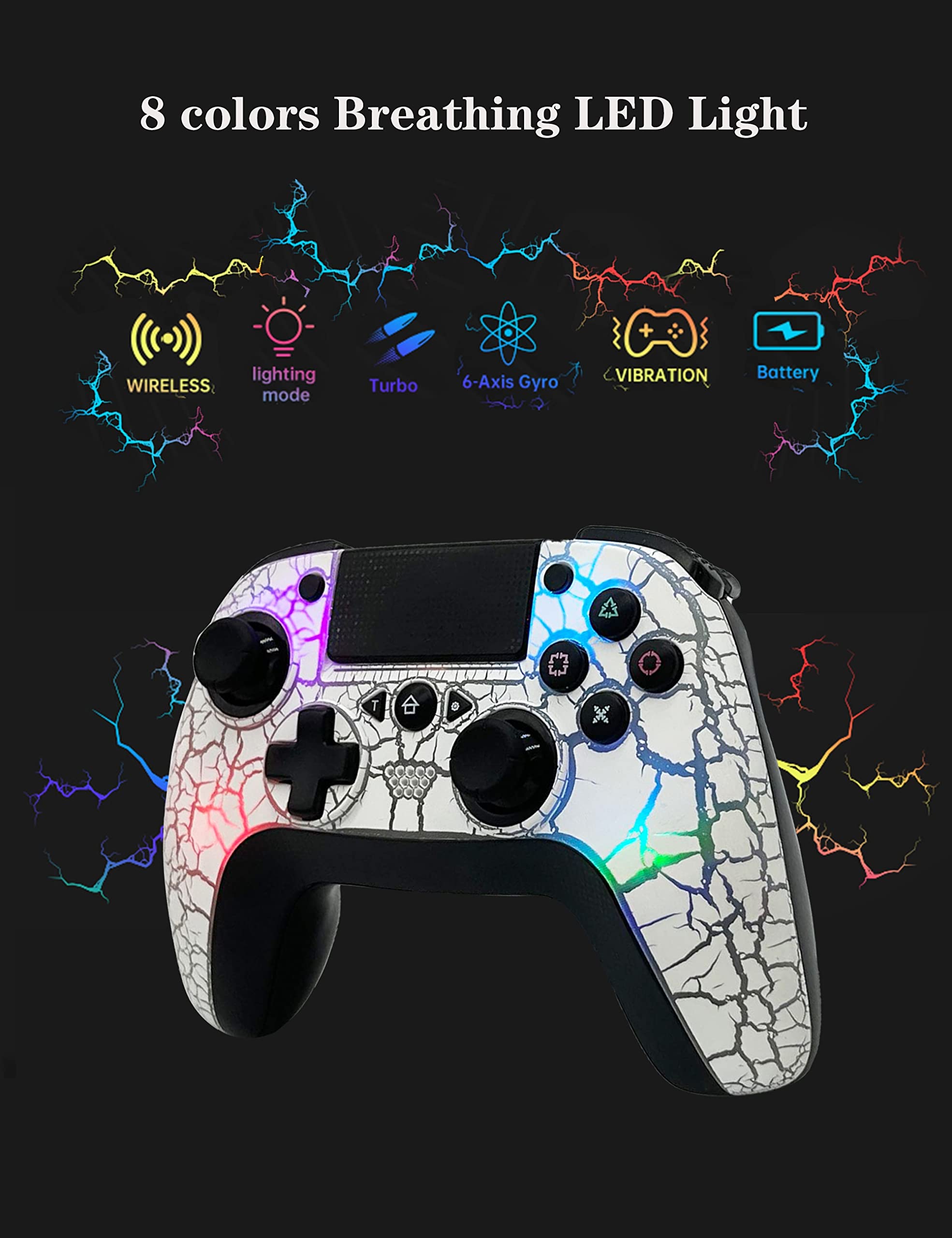 Amazon.com: TJPD Wireless Game Controller with 2 Programmable Back