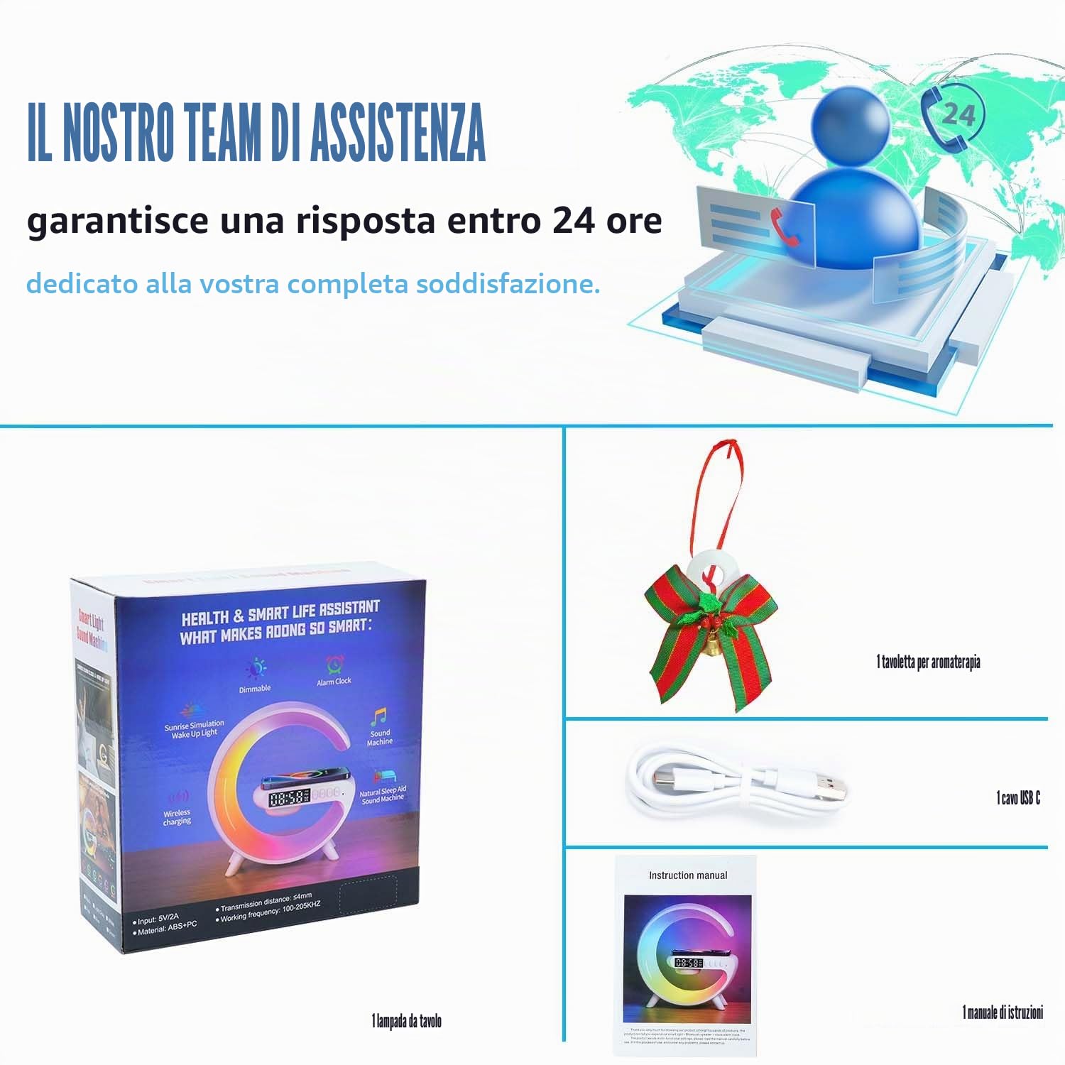 Nexstron Luce caricabatterie altoparlante wireless — immagine 9 di 12