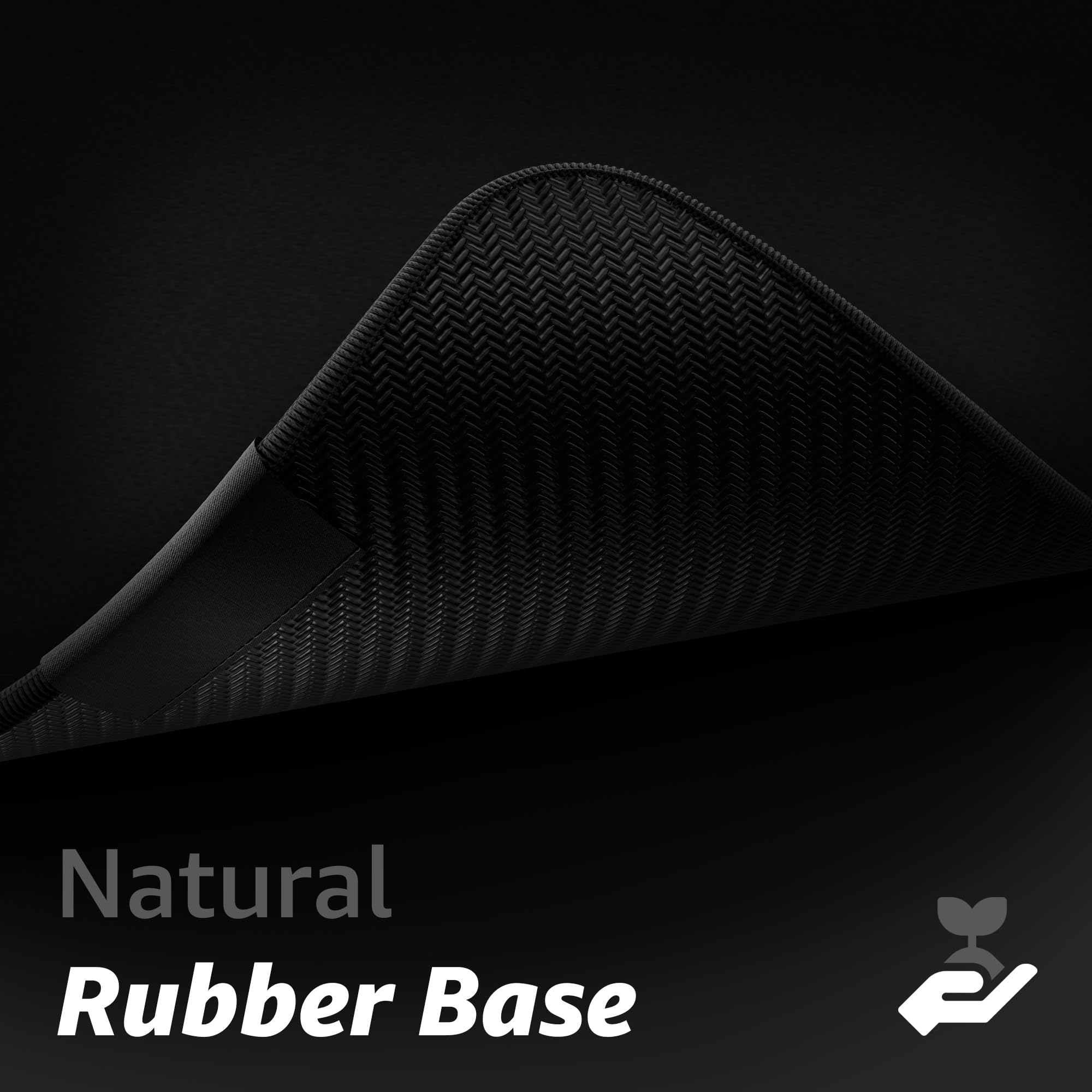Hystar Alfombrilla de Mouse extendida para Juegos | XXL 36 x 16 Pulgadas | 5 mm de Grosor, Superficie Impermeable, Tela de poliéster Suave y Base de Goma Natural | Negro clásico