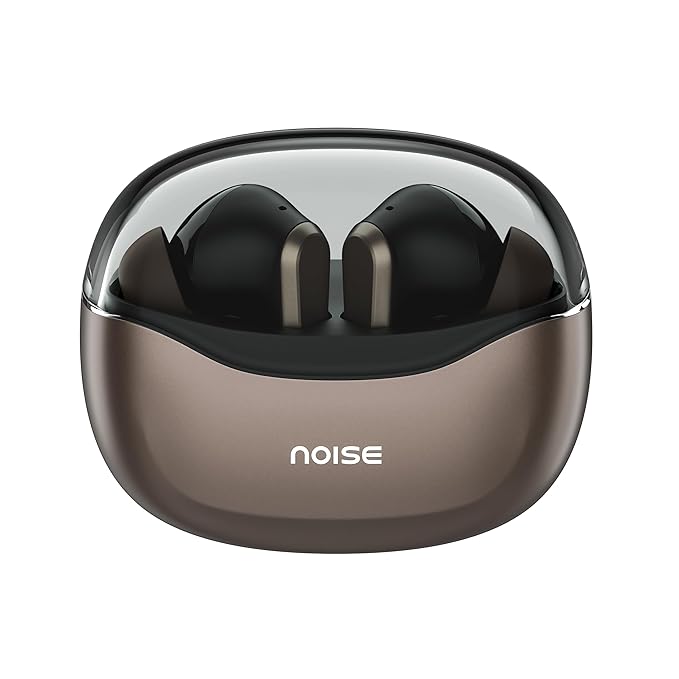 Noise Newly Launched Buds VS601 in Ear Truly Wireless Earbuds with 50H of Playtime, Transparent Case Lid, Quad Mic ENC, Dual Device Pairing, 10Mm Driver, BT V5.3 (Copper Brown)