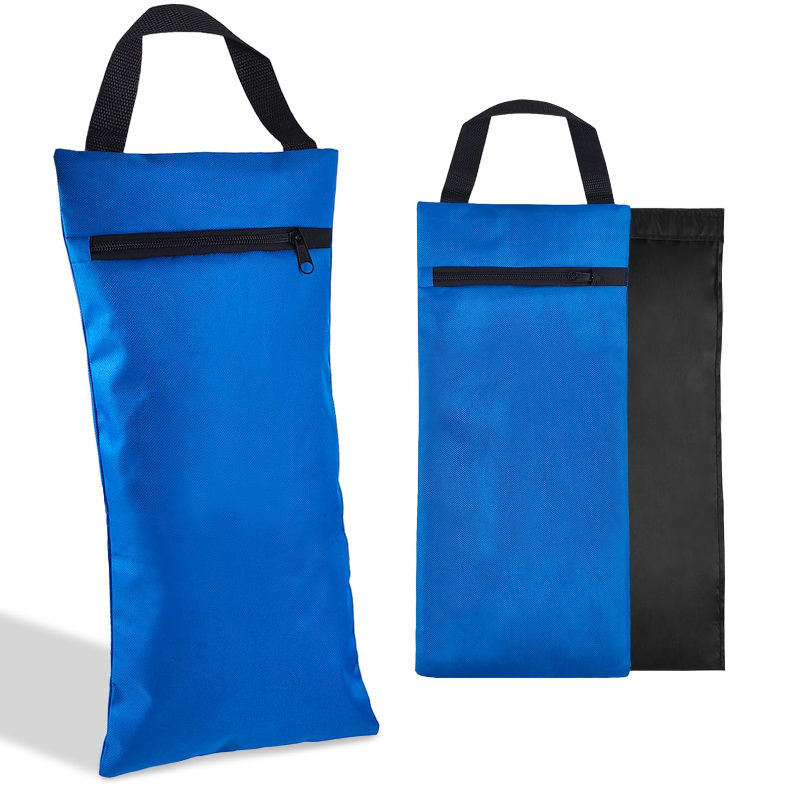 WEITESI HOME Unfilled Sandbag with Dual Compartment for Yoga 2 Pack Not Include Fillers