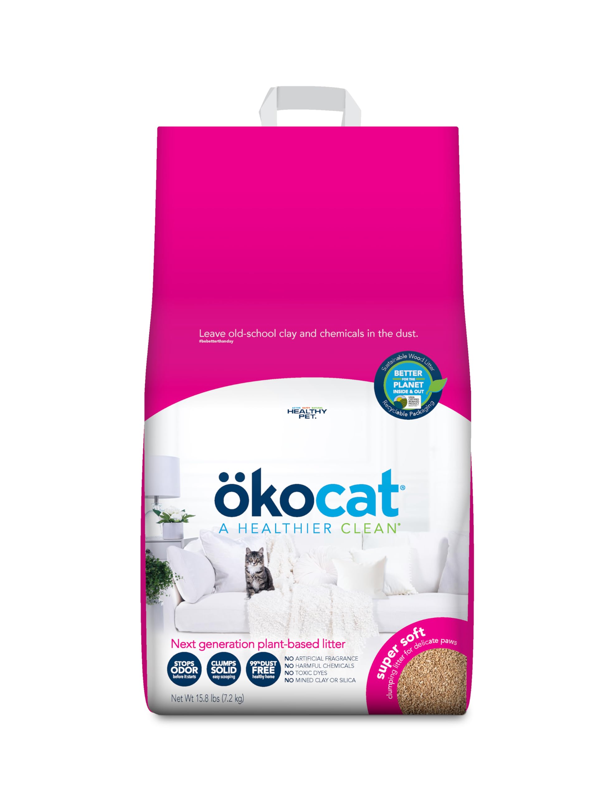 ökocat Super Soft Wood Clumping Cat Litter