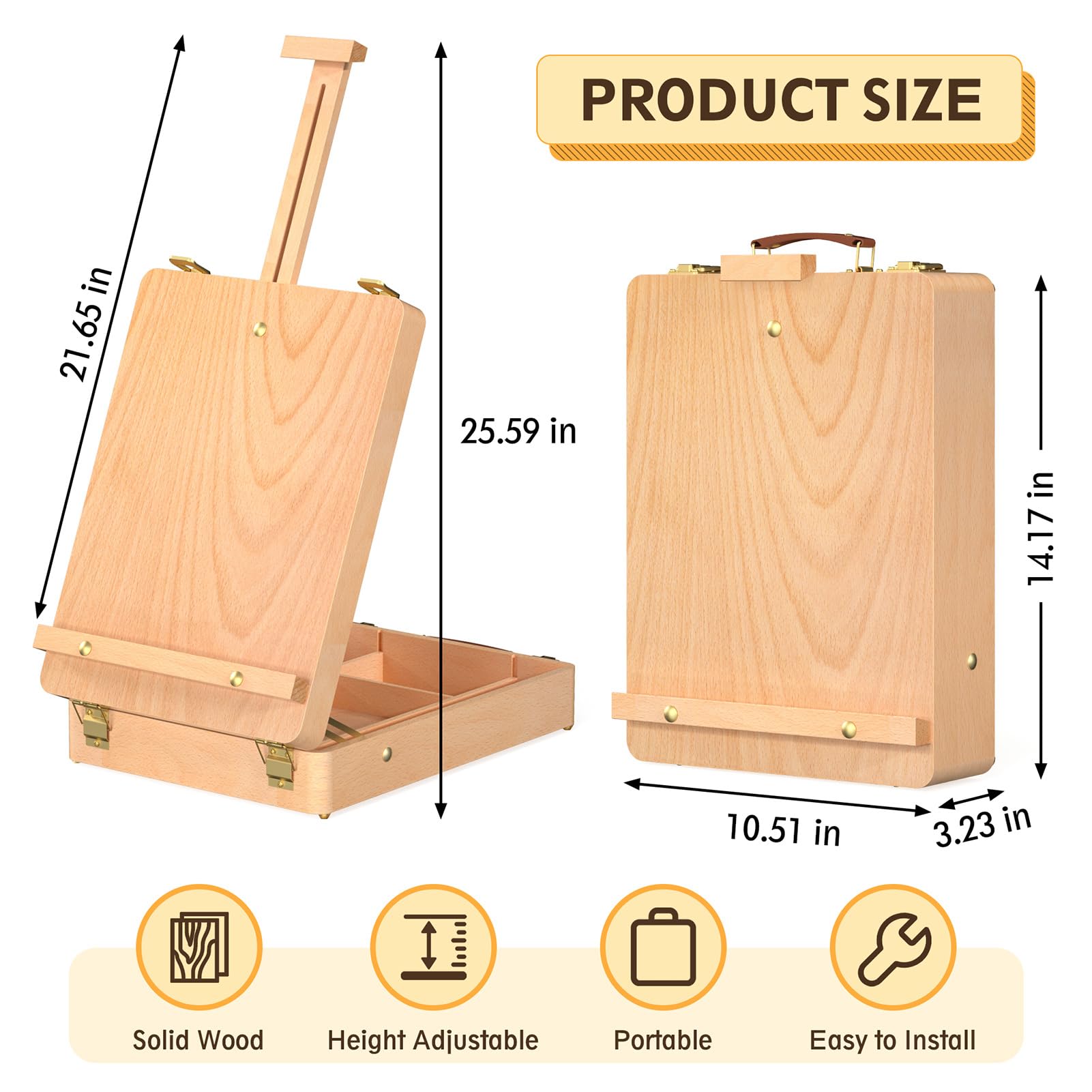 Case Easel Examples Snapklik.com : Wooden Tabletop Easel, Adjustable Table Top Art Easels ...