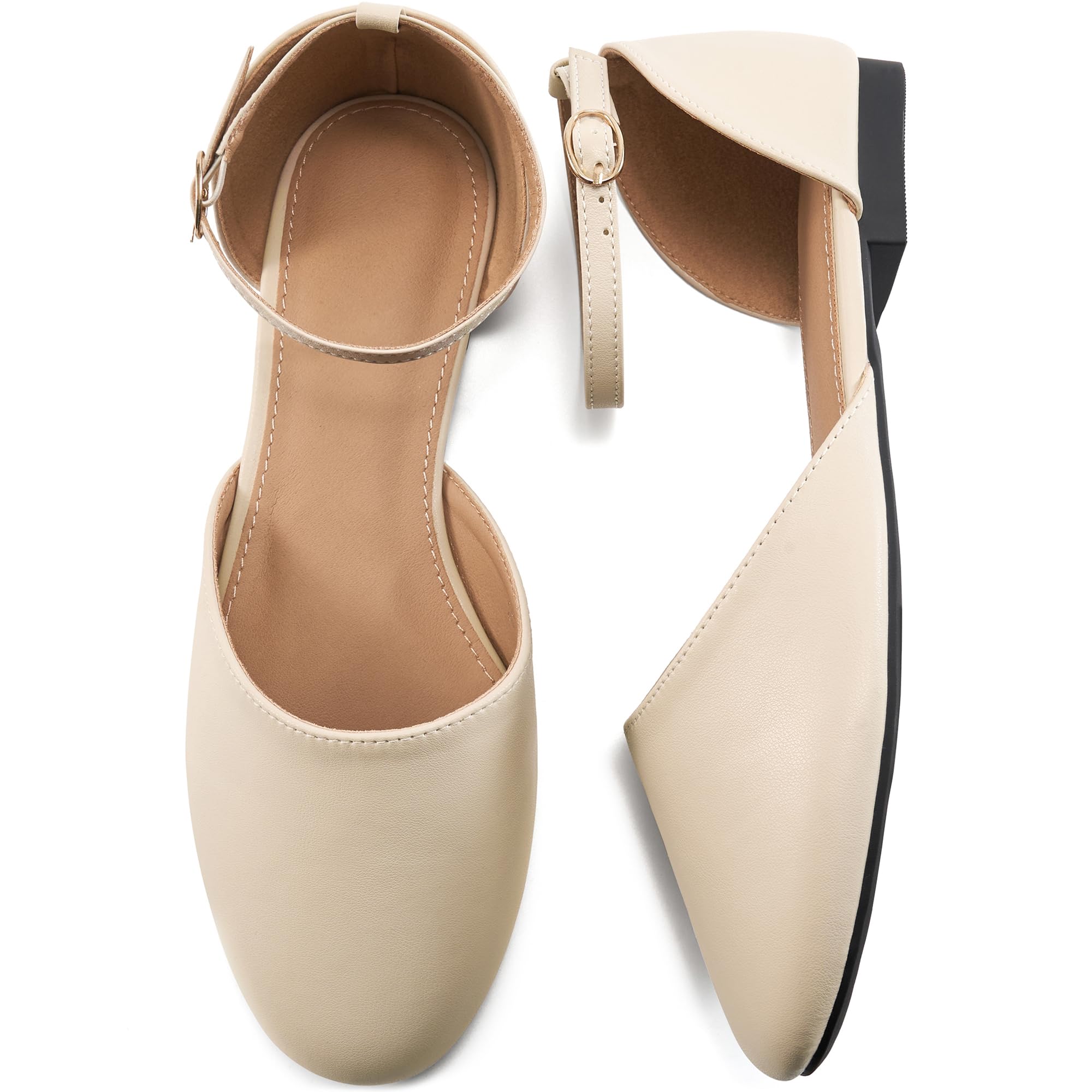 FUDYNMALC Womens Sandals Dressy Flats: 2026 Closed Toe Comfortable Flat Shoes Casual Walking Footwear for Wedding Summer Beach Travel