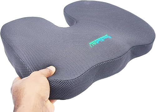 Miniatura 2 de Comfort4U Cojín ortopédico de espuma viscoelástica para asiento de automóvil, silla de oficina, silla de juegos, asiento de barco, cojín de coxis,