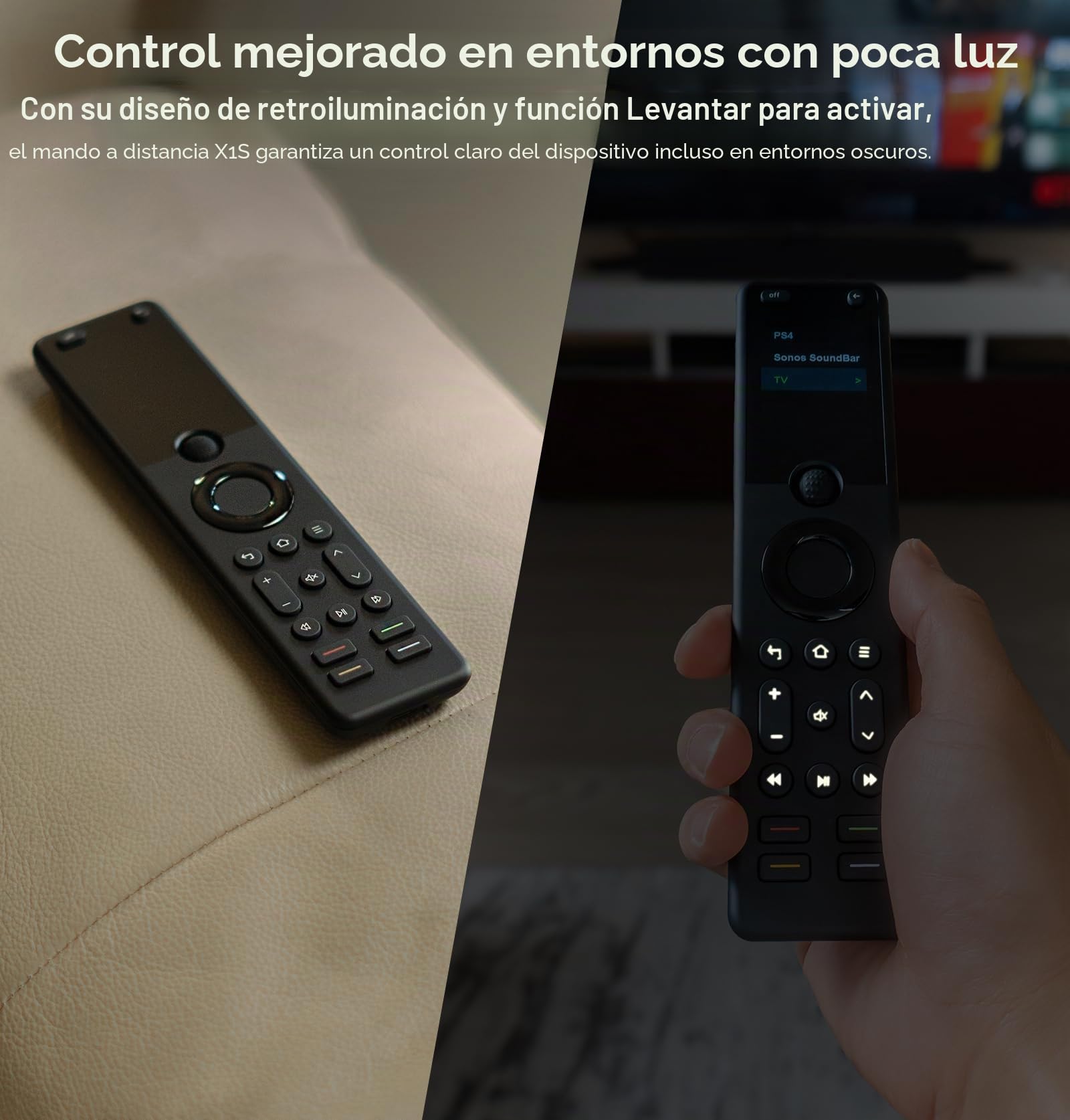 SofaBaton X1S - Mando a distancia universal con concentrador para actividades de un solo toque, ajuste de la aplicación SofaBaton compatible con más de 60 dispositivos