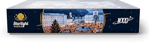 Miniatura 7 de MyPuzzle Salzburg, Austria Mercado de Navidad en el casco antiguo de Salzburgo - Rompecabezas premium de 1000 piezas para adultos