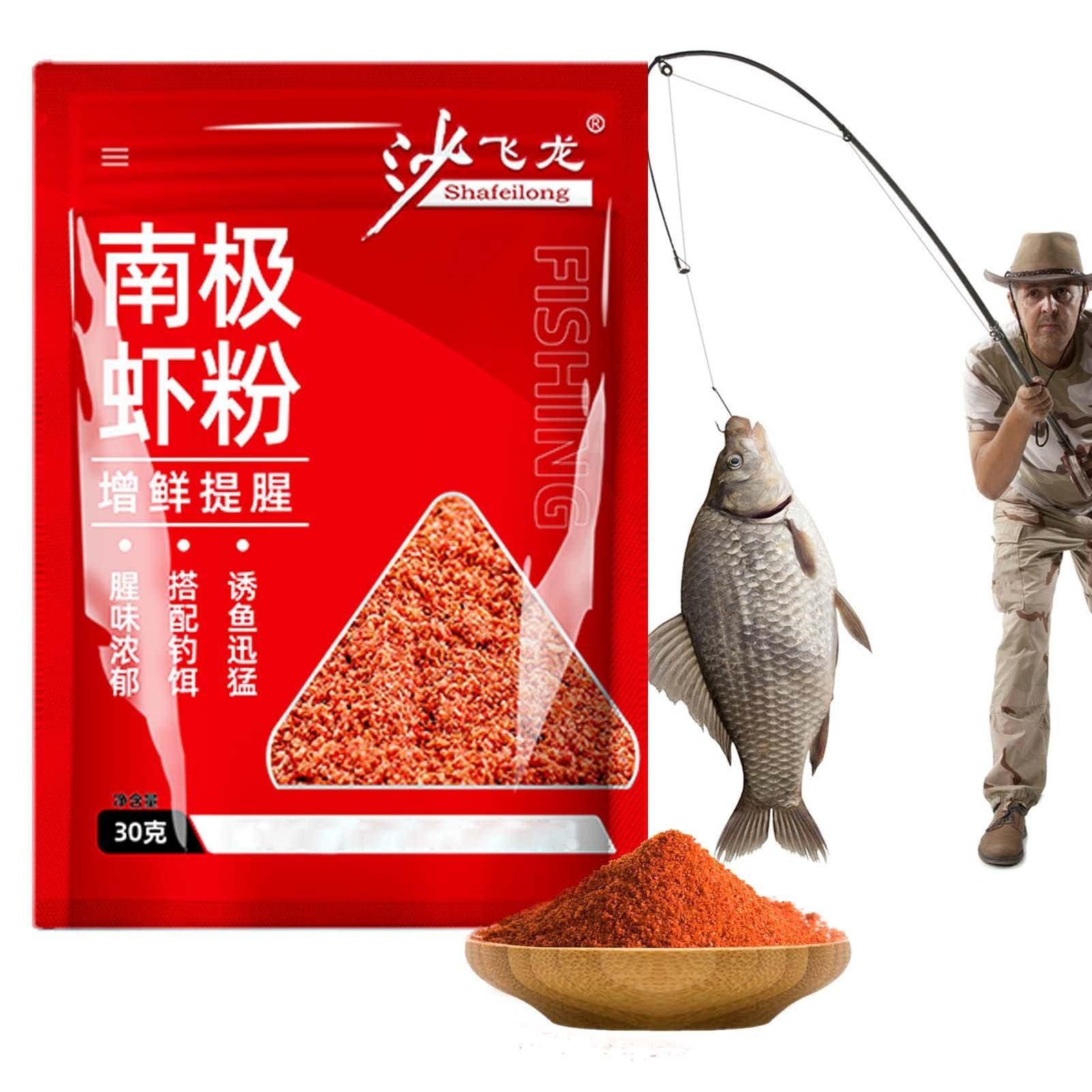 Fish Attractant Powder - Freshwater Saltwater Fish Bait Additive Fishing Equipment, Highly Concentrated Natural Powder(1 Pack 30g)