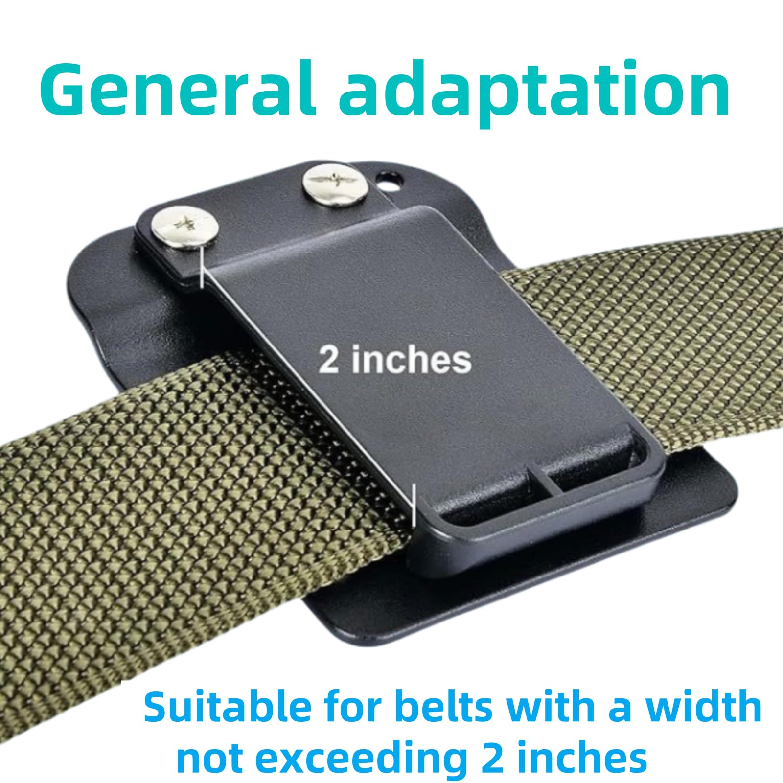 Support de perceuse pour ceinture à outils, clip de ceinture pour perceuse sans fil, visseuse à percussion, ceinture jusqu'à 5,1 cm, compatible avec les perceuses sans fil Dewalt, Milwaukee, Ryobi