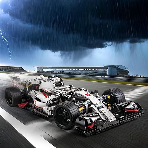 Miniatura 6 de Sosuy Formula Sports - Juego de bloques de construcción de autos deportivos, juegos de técnicas de acción, kits de autos de carreras de fórmula para