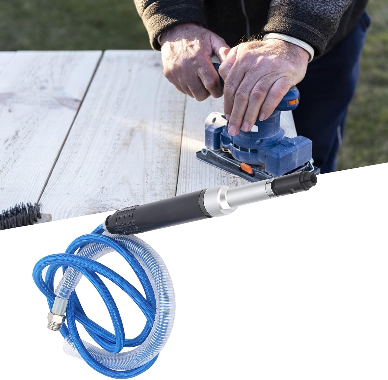 Pneumatic Polishing Machine with Adjustable Speed, KP - 609 Polisher for Surface Grinding - Fast Stable Operation, Durable Alloy Steel Air Grinder Die, Compact Design (US Style)