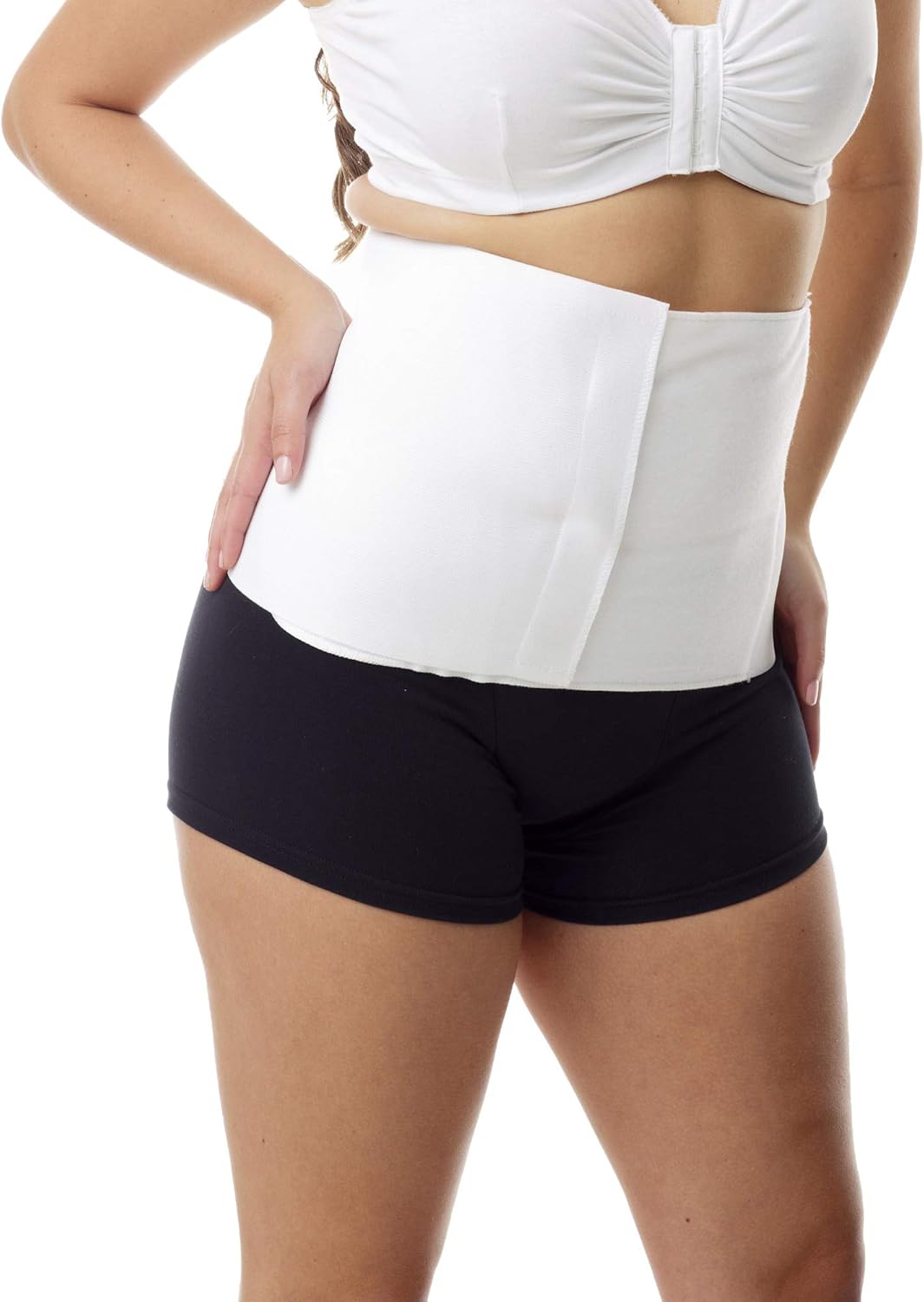 Underworks Post Delivery Belt - Maternity Belt - Belly Band - Post Delivery Reshaping - Medium 38-46 Waist White : Clothing, Shoes & Jewelry