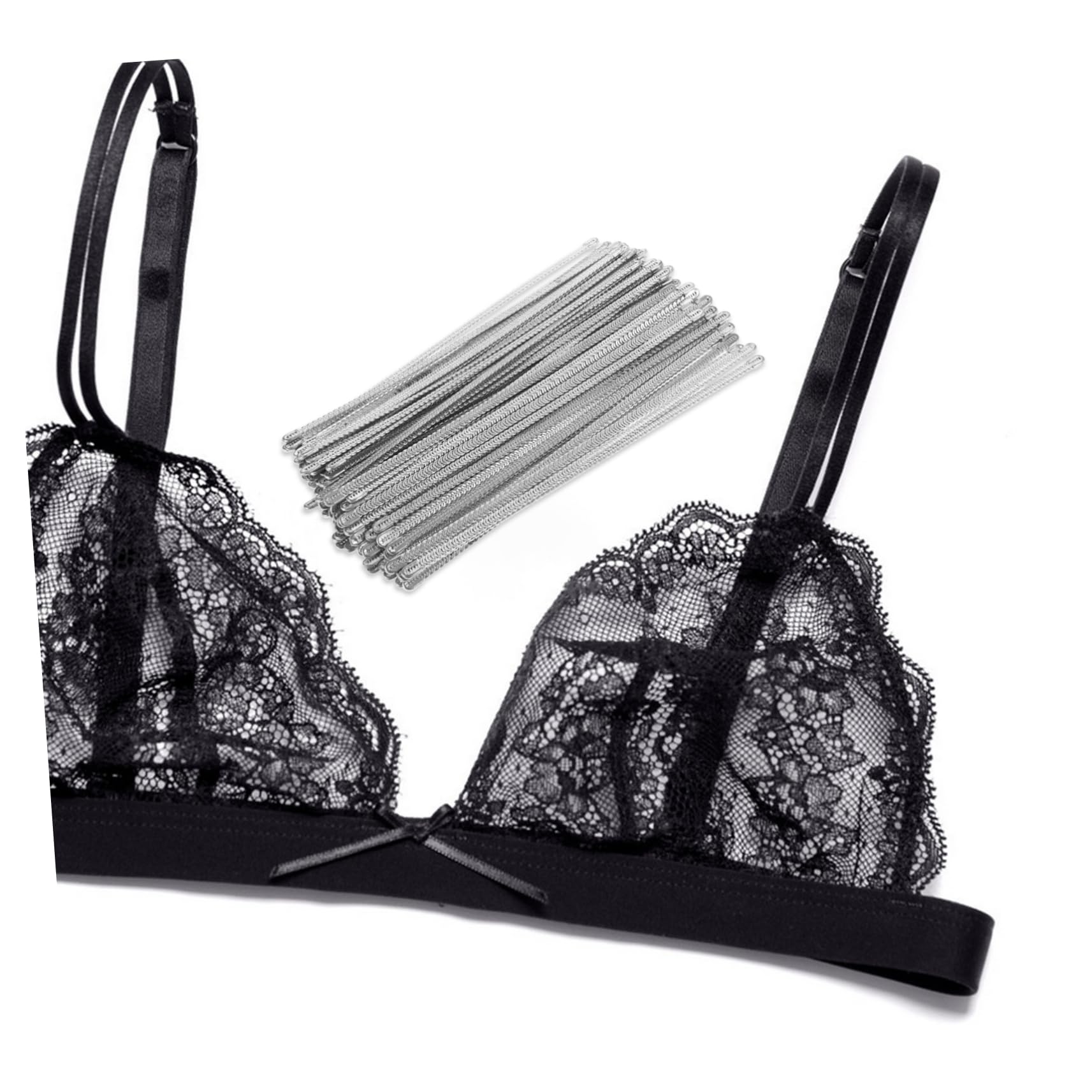 ULDIGI 100pcs Steel Boning for Sewing Corset Bra Boning Tool Activity Support Underwear