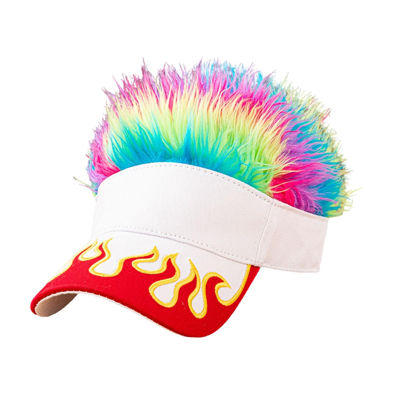 Hair Visor Cap with Hair Women Men Creative Portable Trendy Wig Baseball Cap| Streetwear | Aesthetic | Casual-image-4