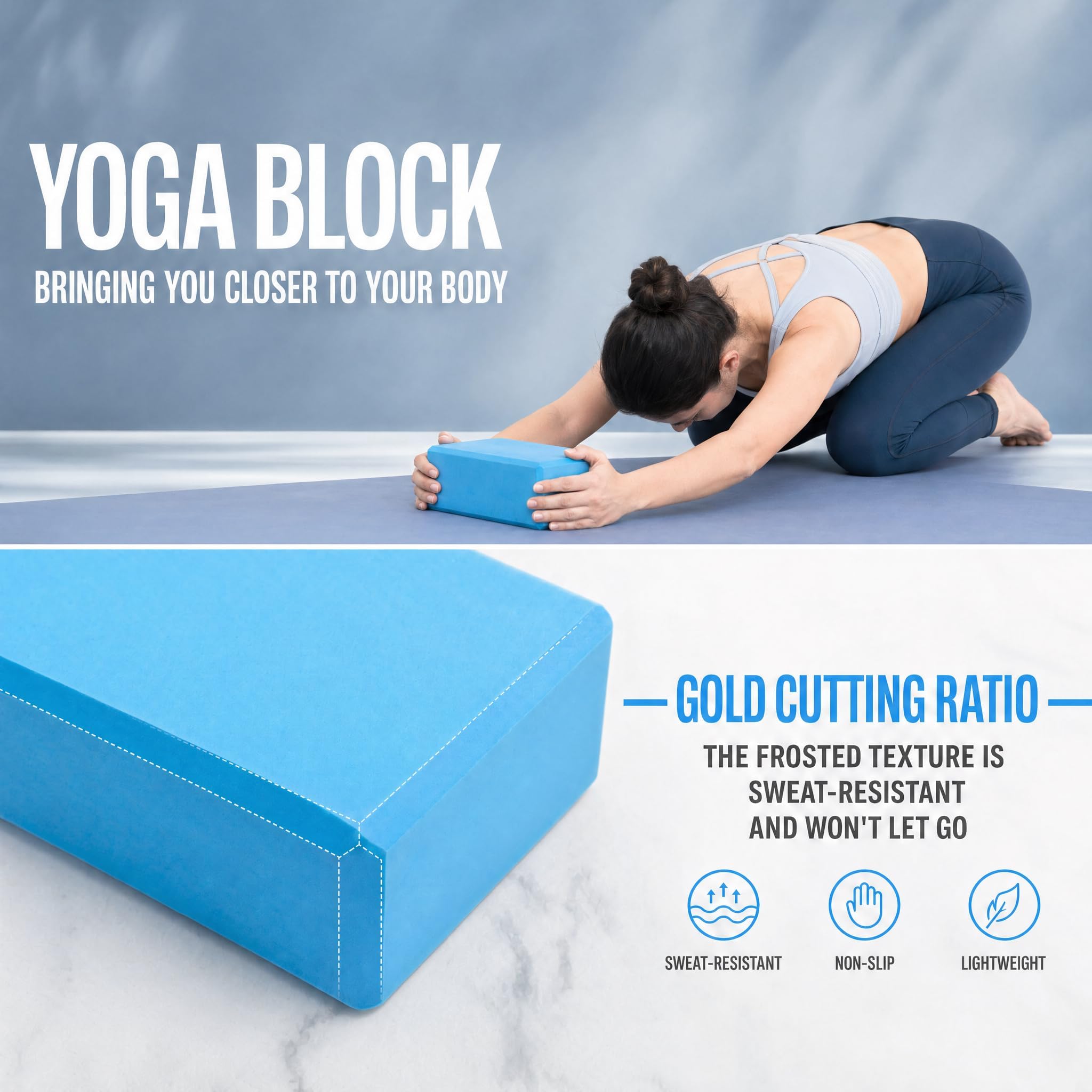Kit per pilates, attrezzatura per pilates da donna, kit di allenamento con anello e palla da 36,8 cm, blocco yoga, ginocchiere da yoga, fasce di resistenza, accessori per calze antiscivolo, blu