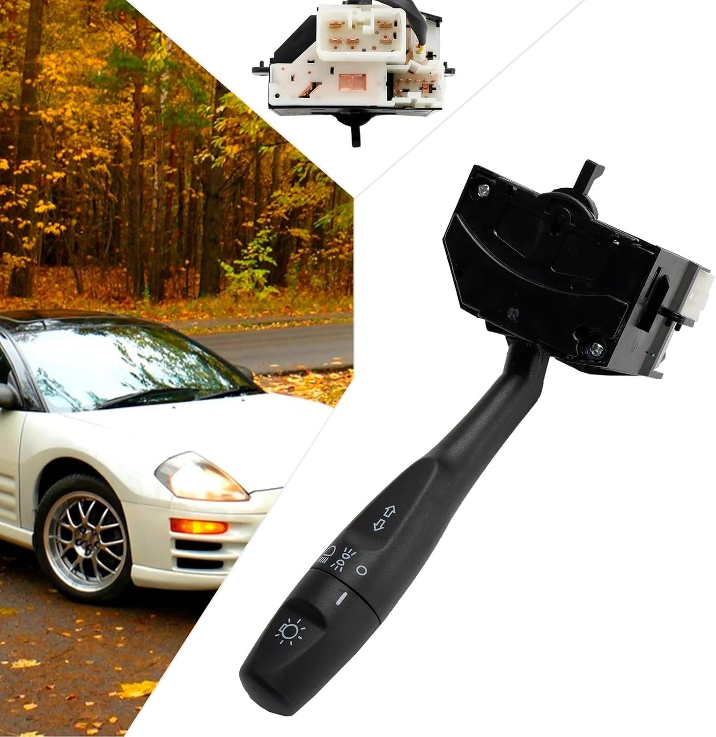Auto Parts Compatible with Mitsubishi for Galant 1997 Car Turn Signal and Headlight Switch Lever Dimmer Switch MR277924