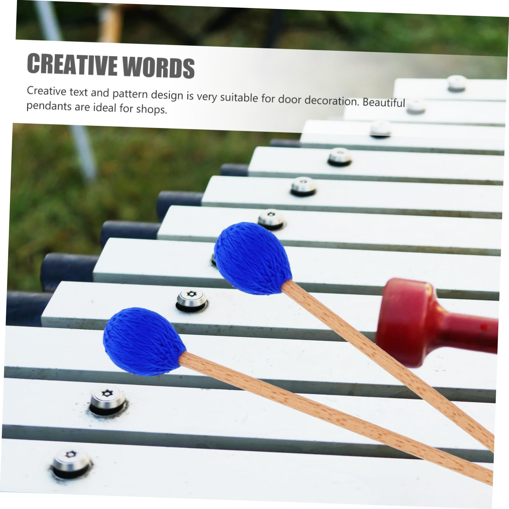 ibasenice 2paare Marimba Mallet Mit Wollkopf Und Ahorngriff Für Percussion-instrumente Xylophon Und Glockenspiel Hochwertige Verarbeitung Für Klaren Und Langlebige Nutzung