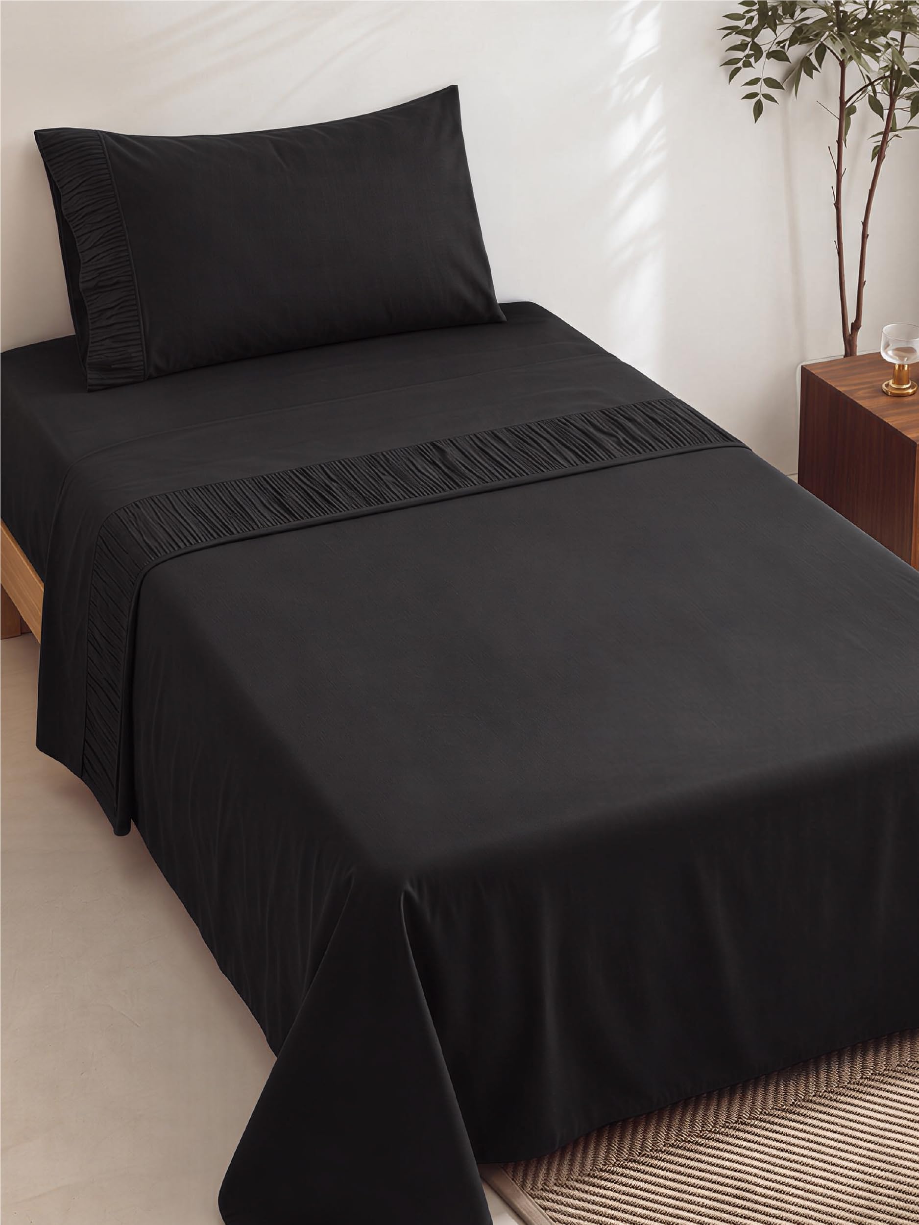 Bedsure Twin Sheets Set - 3 Pieces Soft, Breathable, Cooling Bed Sheets