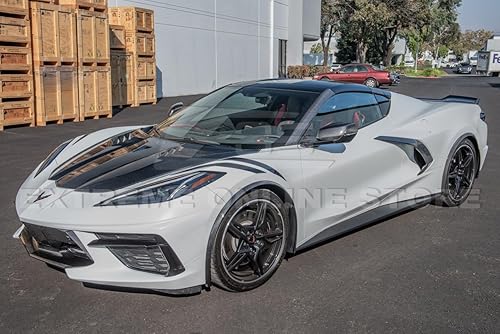 Miniatura 3 de Repuesto para todos los modelos Chevrolet Corvette C8 2020  Paquete de rendimiento para moldura de rueda trasera lateral trasera par de extensiones