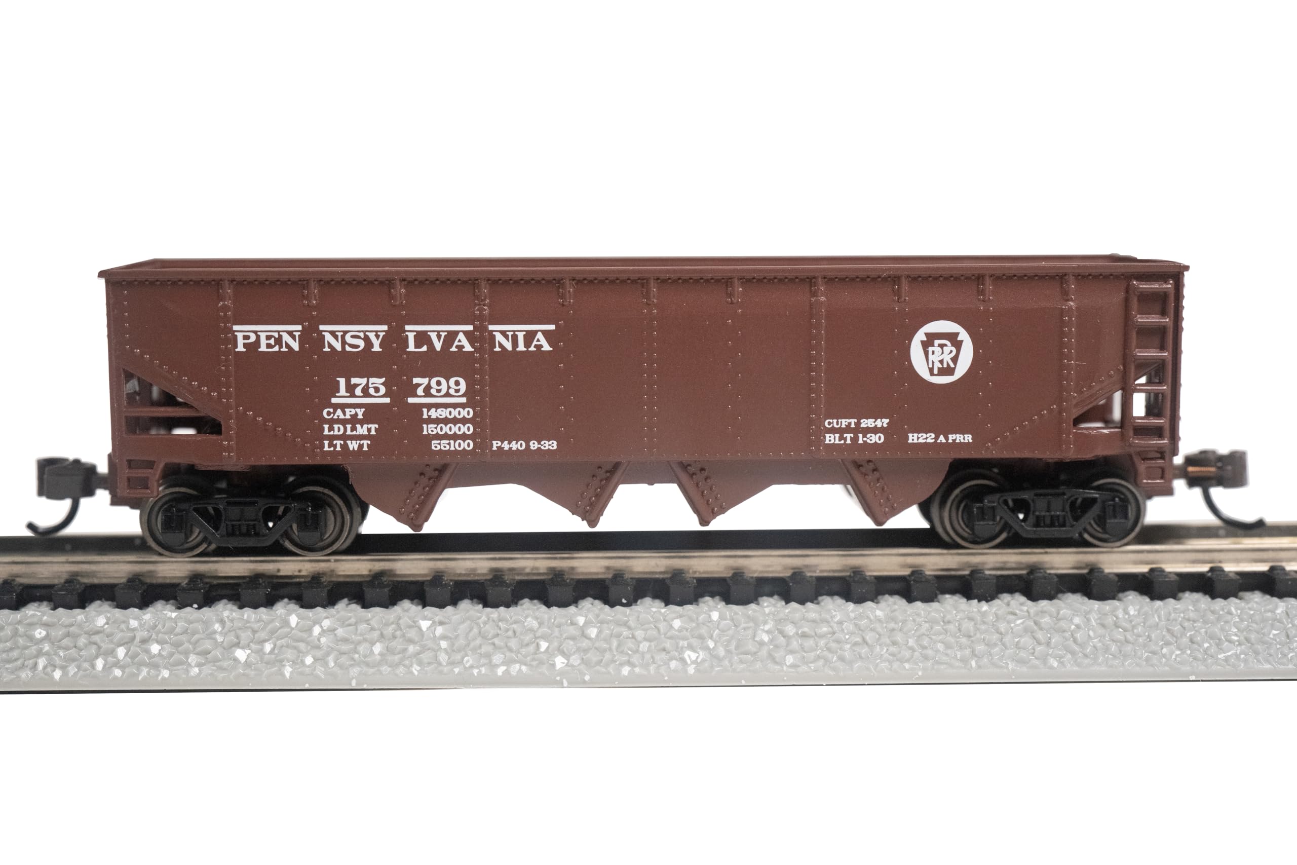 Bachmann Trains - 40' Quad Hopper - PRR #175799 - N Scale