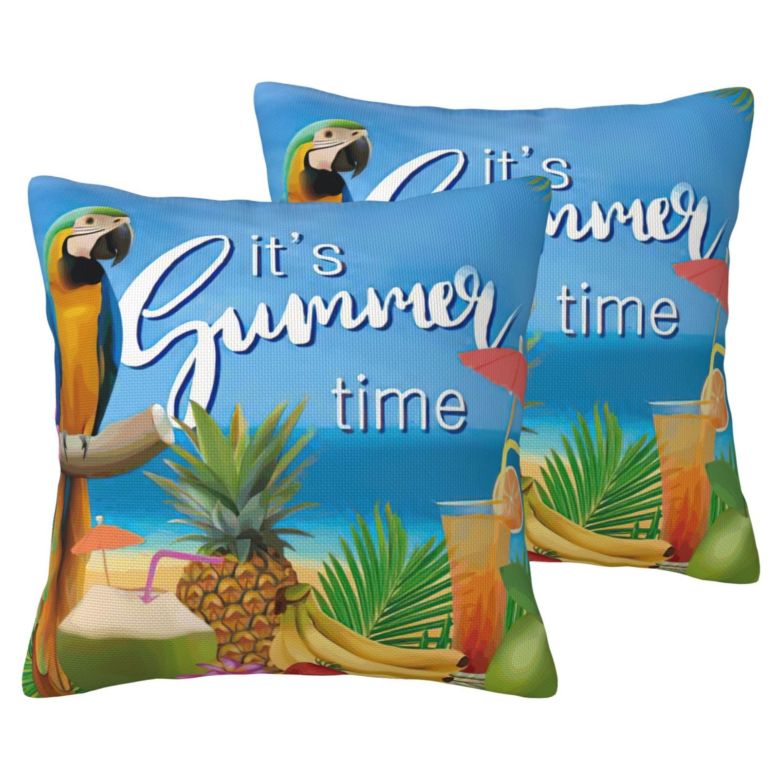 Housse de coussin perroquet d'été pour sublimer votre canapé de salon