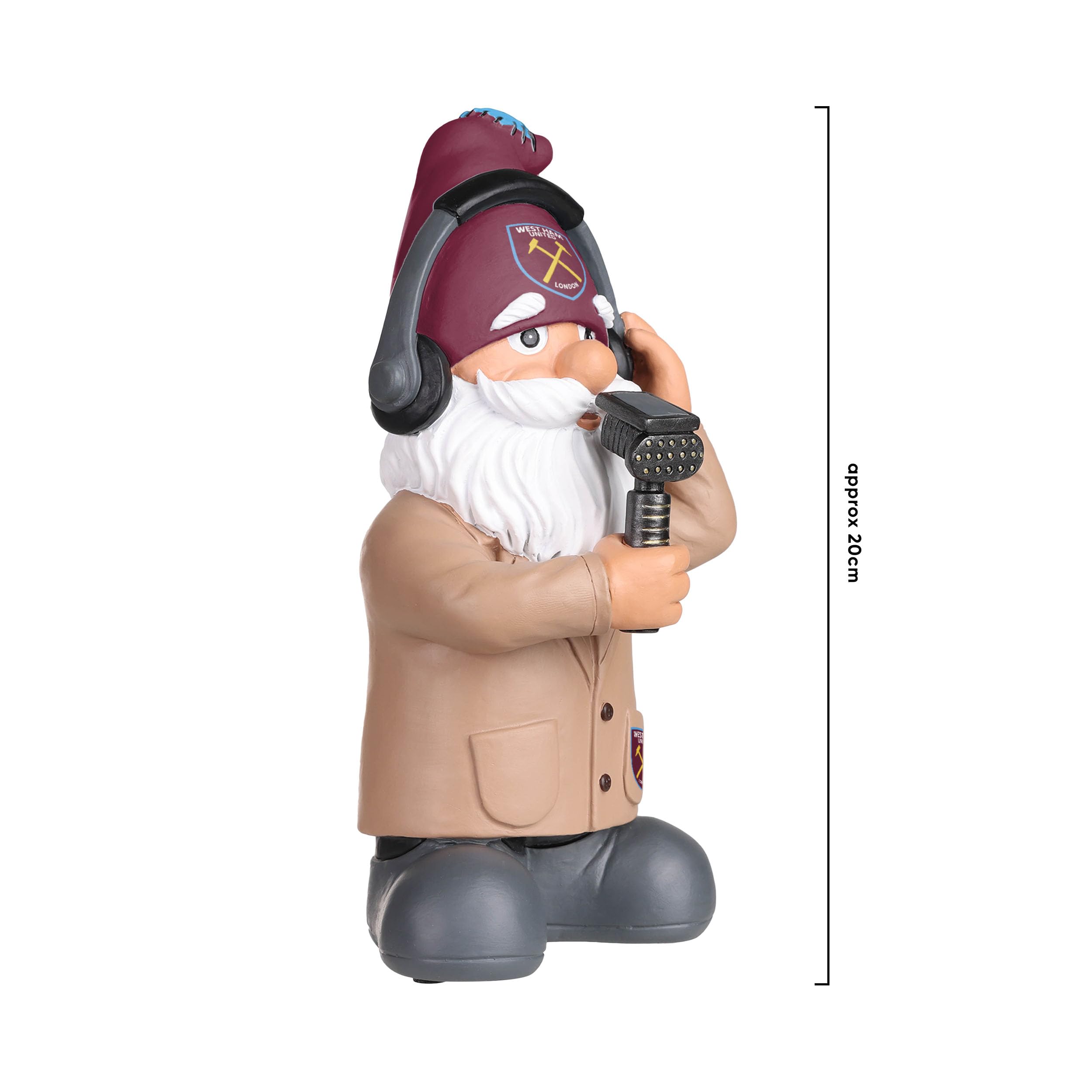 FOCO Officially Licensed West Ham United FC Commentator Garden Gnome - Image 4