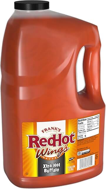 Frank's RedHot Xtra Hot Buffalo Wings Sauce, 1 gal - One Gallon Jug of E...