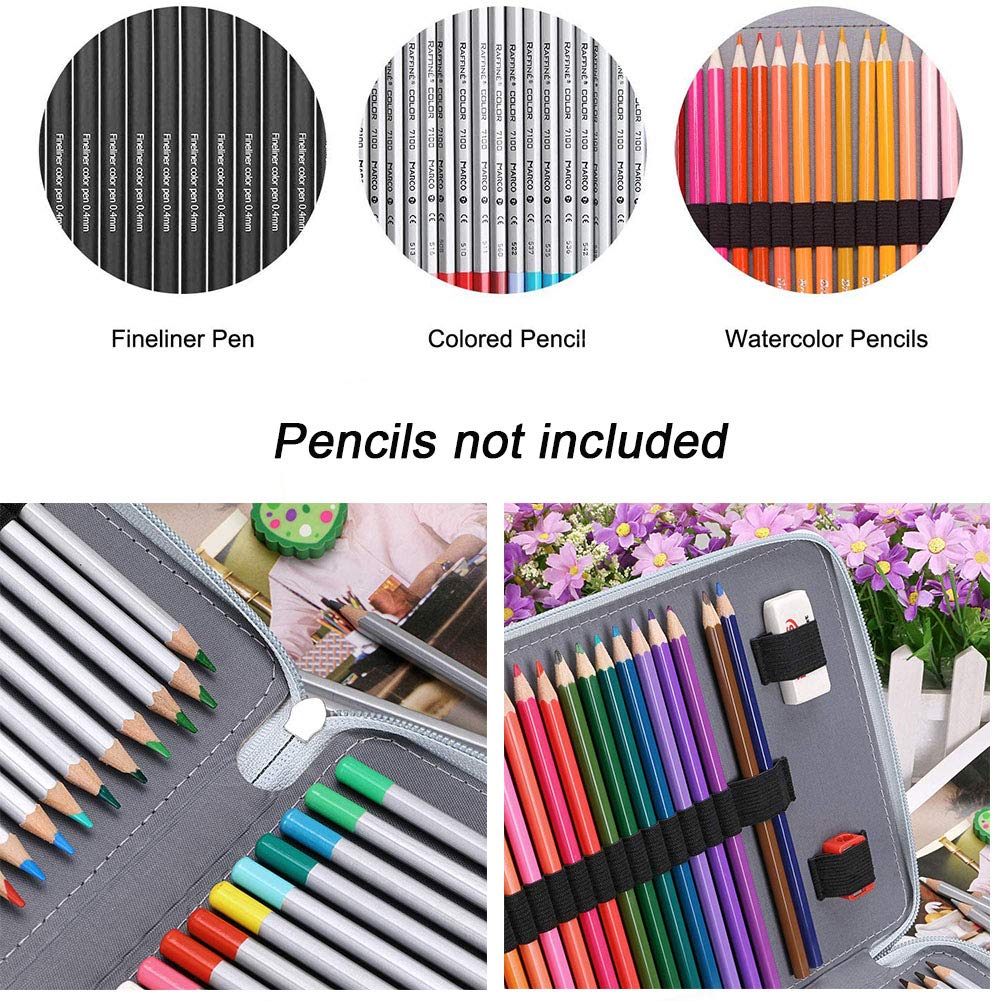 Trousse à Crayons - MXZZAND - Oiseau Bleu - Grande Capacité 300