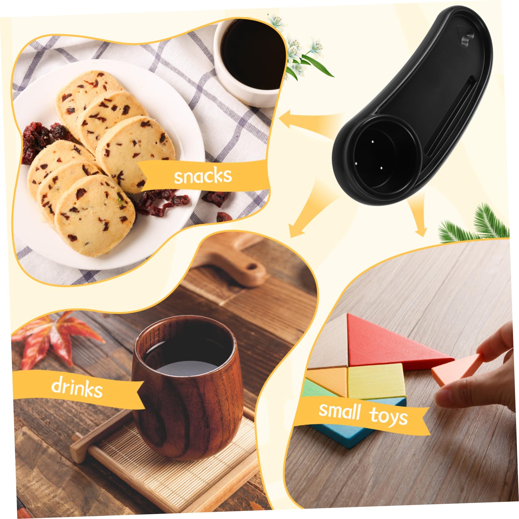 Vassoio per Passeggini con Portabicchieri Comodo e Versatile per Snack e Accessorio per Uscite