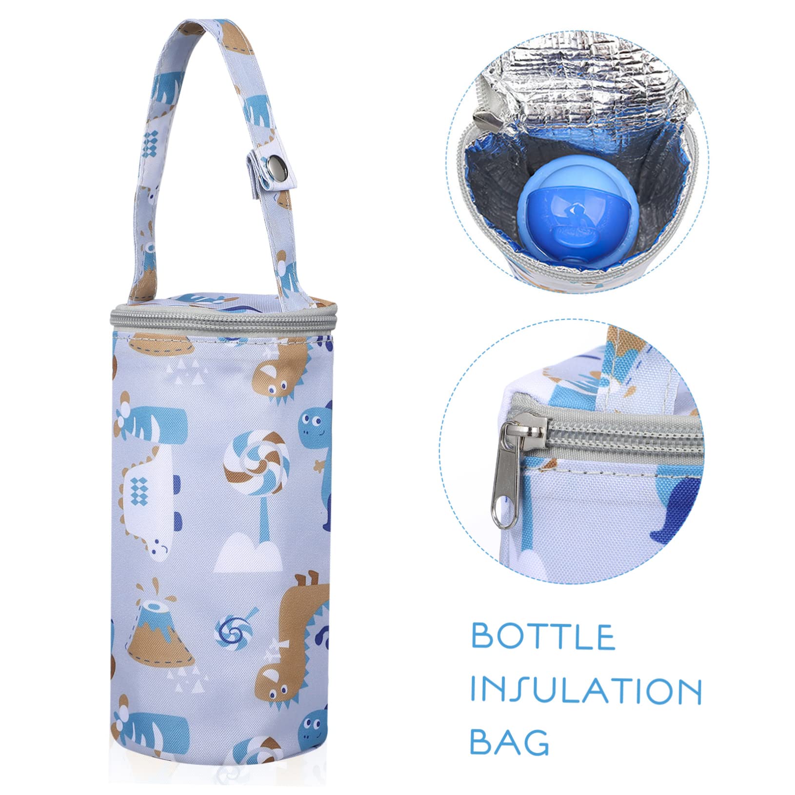 Abaodam 6 Piezas Bolsa Termica Biberon Frío Mamá Tapa De Botella De Vidrio Bolsa Porta Botella De Agua Bolsa Aislante para Botella De Leche La Leche Bebé Manga Papel De Aluminio