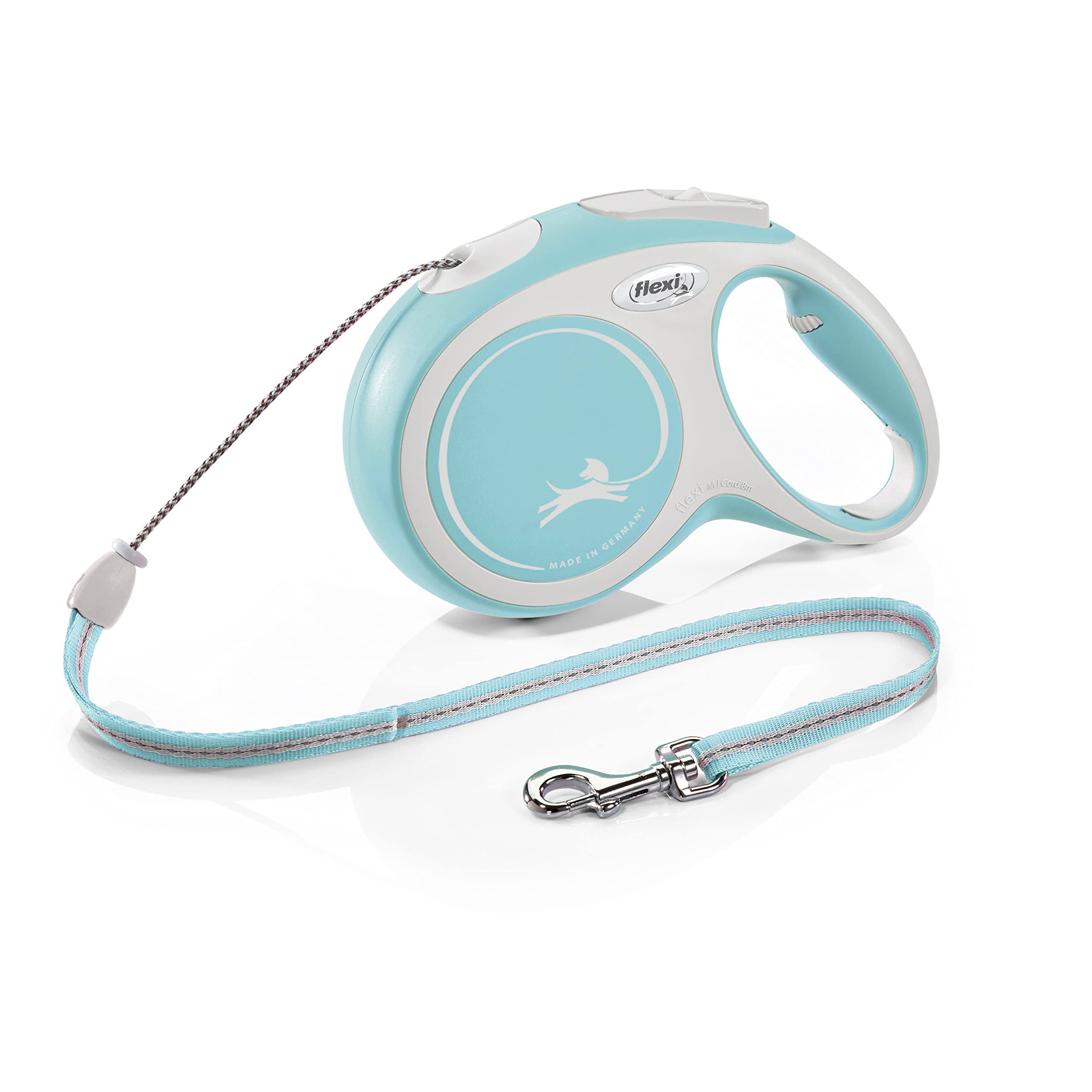 flexi Hundeleine, ausziehbar, mit weichem Griff, 3 m / 5 m / 8 m / 8 m / 8-20 kg, 4000498043110, blau, small